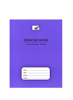 Psi 6Pieces Four Line Exercise Notebook, 100 Pages Blue  - Image 2
