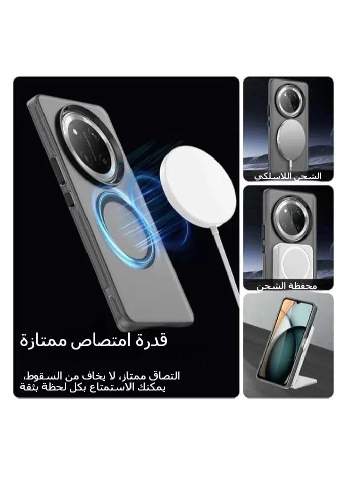 Generic Magnetic case compatible with Honor X9c/Honor X60 Pro, built-in magnetic, four-corner airbag drop proof transparent case for Honor X9c/Honor X60 Pro  - Image 3