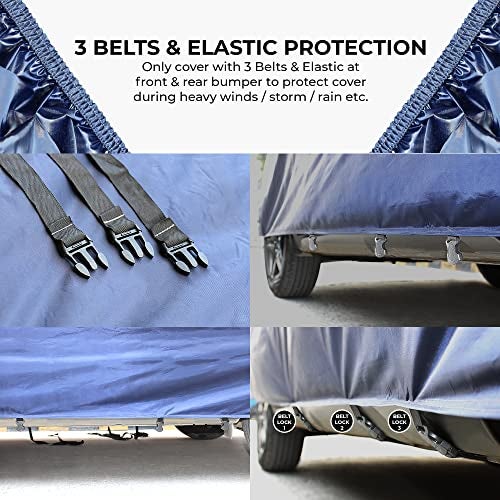 AutoGuys Car Cover Waterproof TF-I for Kia Seltos [Year 2019 Onwards] - Seltos Car Cover Dust & UV Protection Seltos Car Body Cover with Mirror Pocket Soft Cotton Lining - Image 4