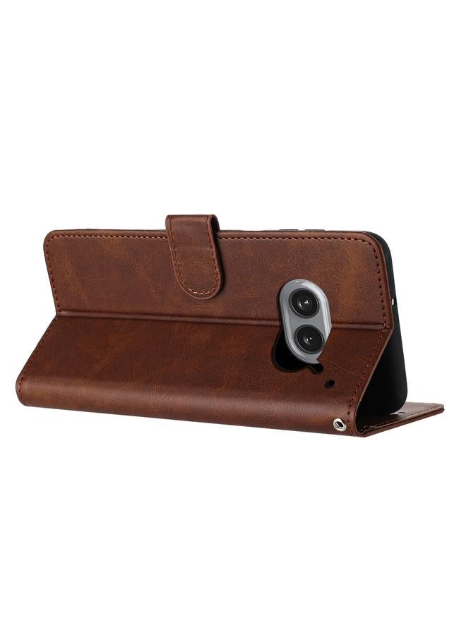 S-TOP Case For Nothing Phone 2a / 2a Plus Solid Calf Texture Flip Leather Phone Case - Image 4