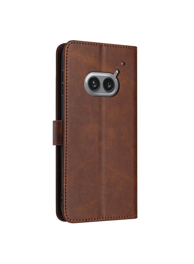 S-TOP Case For Nothing Phone 2a / 2a Plus Solid Calf Texture Flip Leather Phone Case - Image 3