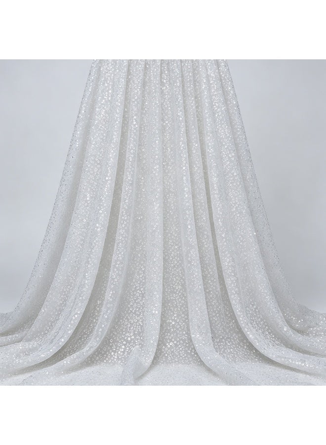 Paiquin Tulle Mesh ، 1 متر × 1.30 م واسع ، نوعية ثقيلة للفساتين والفساتين واللباس الرسمي - Image 5