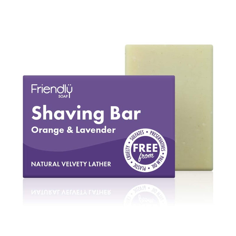 FRIENDLY SOAP Orange Lavender Shaving Bar 95 GR