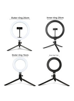 General Led Selfie Ring Light 10-inch Fill Light Desktop Mobile Phone Live Beauty Ring Light Manufacturers-Color:10 Inch 26cm Fill Light + Desktop Bracket + Photographer  - Image 5