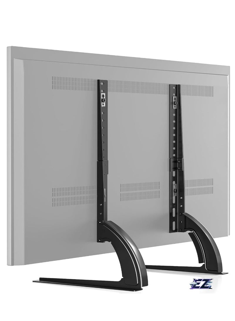 ELTRAZONE أرجل حامل التلفاز العالمية لأجهزة التلفاز من 20 إلى 65 بوصة LCD/LED/OLED/Plasma، بديل قاعدة الطاولة، تدعم حتى 40 كجم، VESA 800 x 500 مم - Image 1