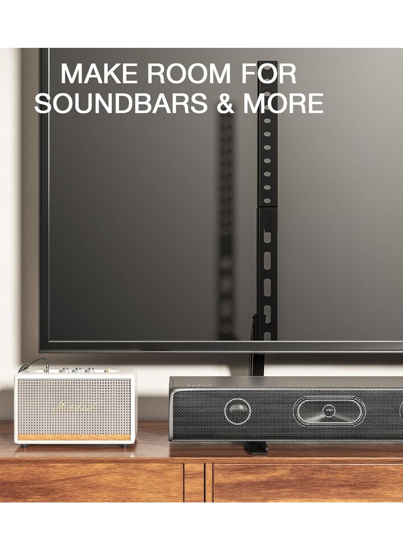 ELTRAZONE أرجل حامل التلفاز العالمية لأجهزة التلفاز من 20 إلى 65 بوصة LCD/LED/OLED/Plasma، بديل قاعدة الطاولة، تدعم حتى 40 كجم، VESA 800 x 500 مم - Image 4