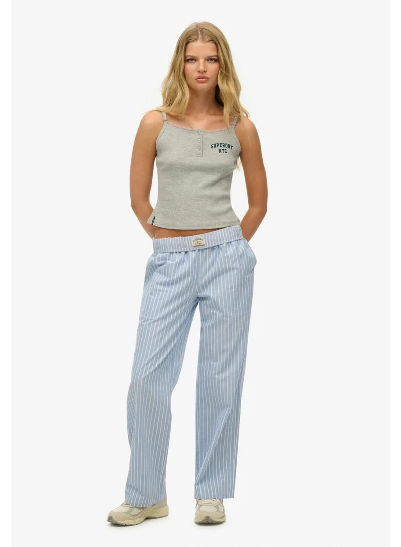 سوبر دراي Organic Cotton Stripe Elasticated Trousers