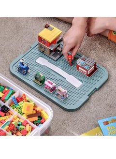 TRASSLE Toy Organizer Bins with Compartments, Building Blocks Storage, Storage Containers for Building Brick Storage, Plastic Stackable Organizer Bin Toy Chest  - Image 5