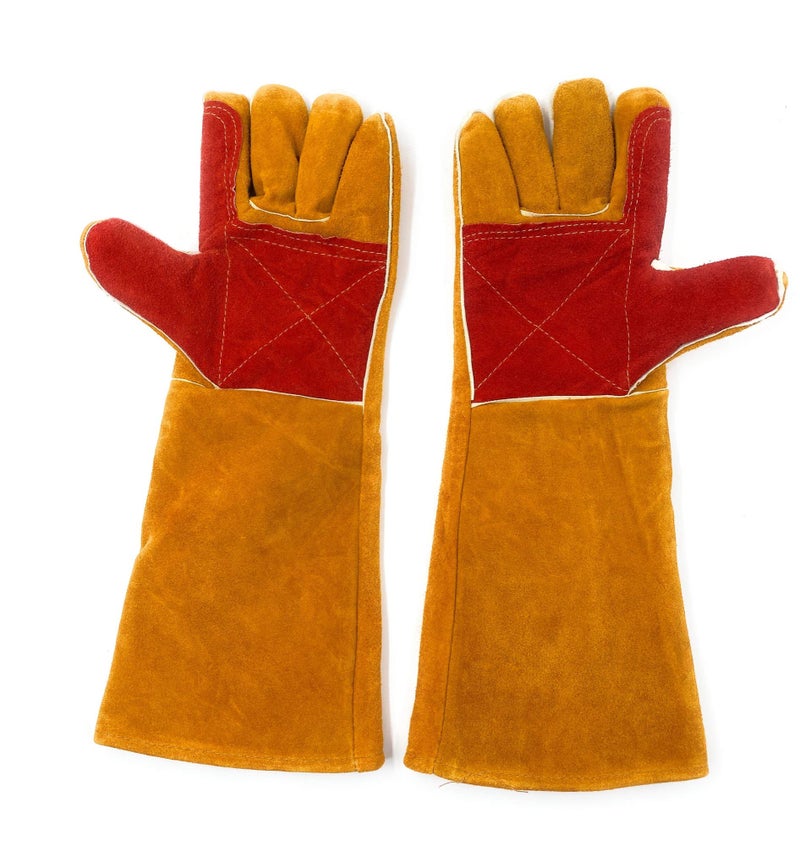 24x7 eMall Anti Bite Gloves Safe And Durable Animal handling Gloves For Dog Cat Bird Parrot Lizard Antibite 18 Inches Long. - Image 1