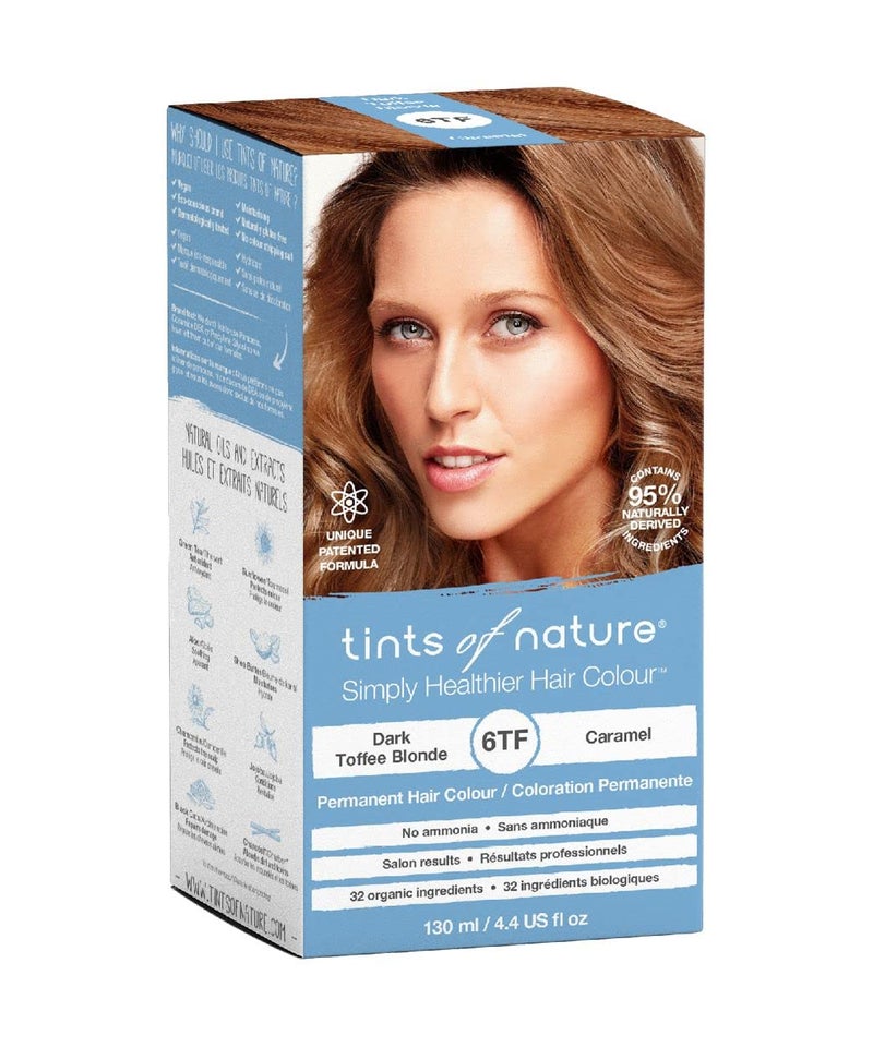 tints of nature تنتس أوف ناتشر 6TF بني داكن توفي صبغة شعر دائمة، تغذي الشعر وتغطي الشيب، خالية من الأمونيا، 4.4 أونصة سائلة - Image 2