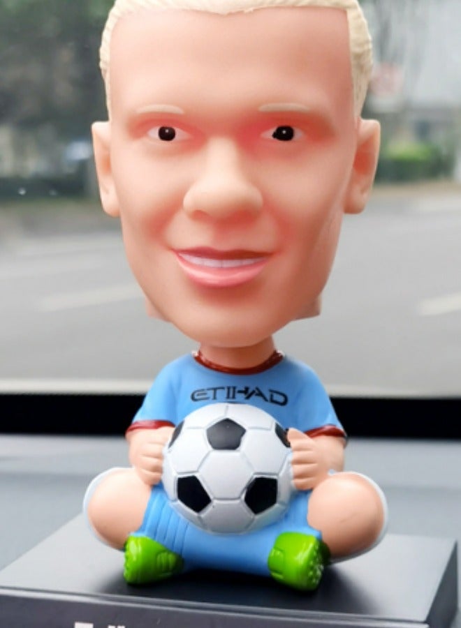 EBMINI Creative Q-version Football Star Figurine Car Ornament 