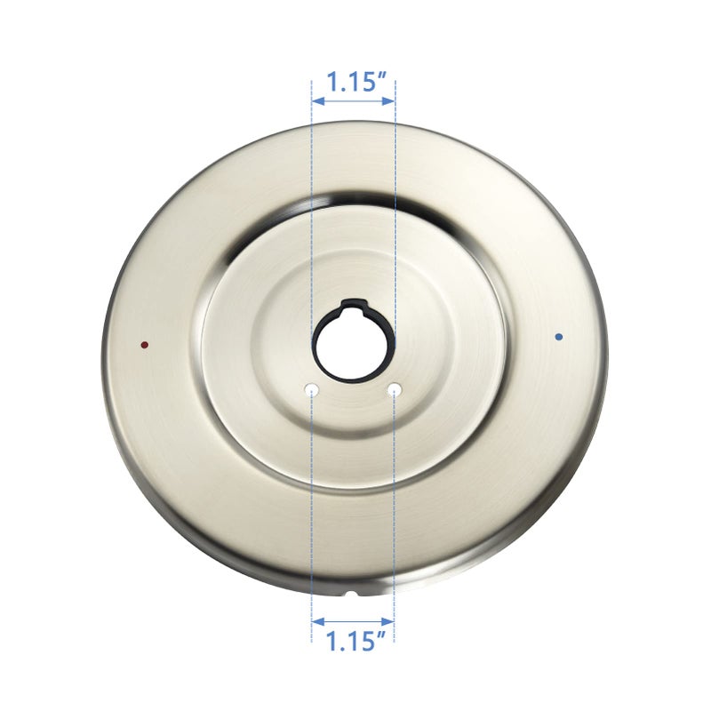 Tearel Escutcheon Replacement For Moen 16090 Chateau Collection For One-Handle Tub And Shower Faucets Brushed Nickel - Image 3