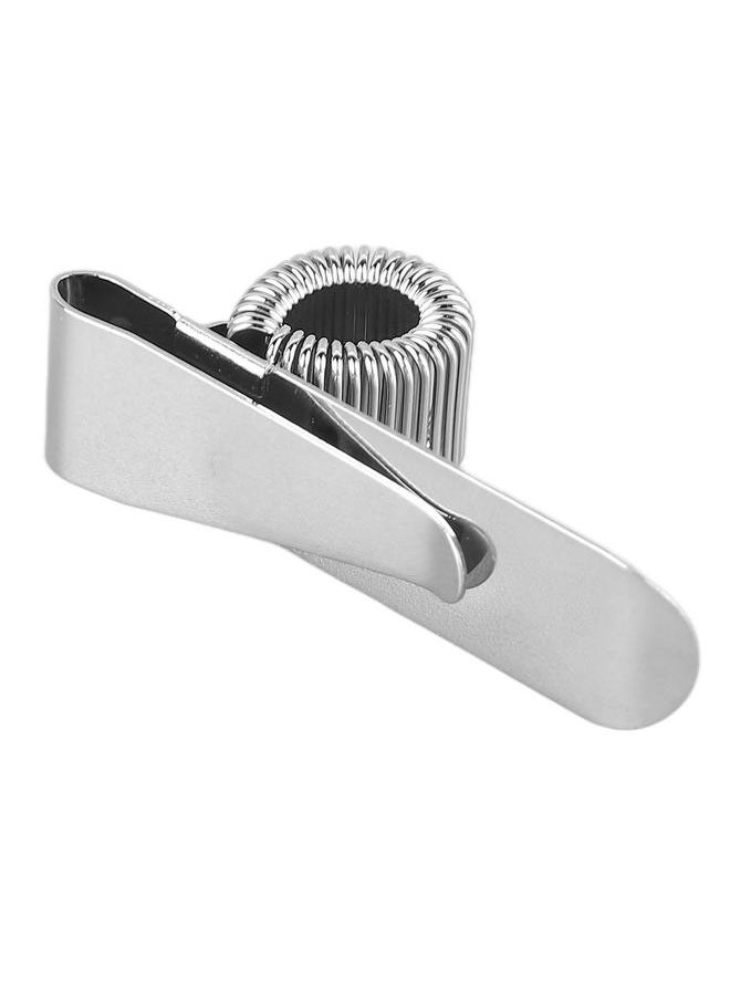 Thoraya Guitar Pick Clip Holder Metal Organizer Portable Strap Universal Accessories Silver  - Image 5