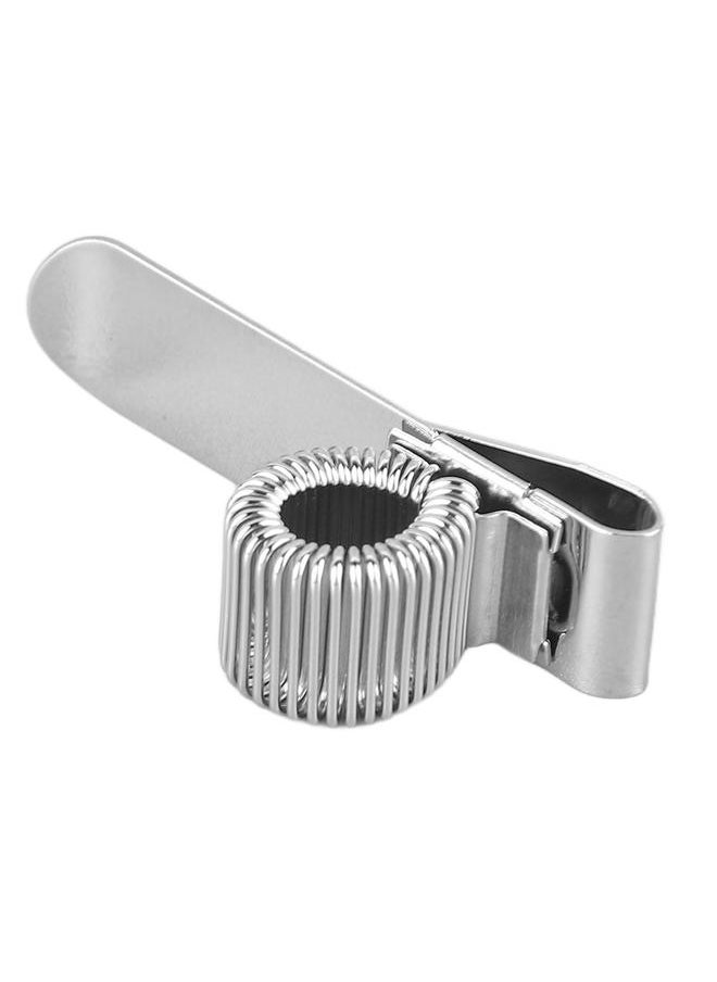 Thoraya Guitar Pick Clip Holder Metal Organizer Portable Strap Universal Accessories Silver  - Image 3