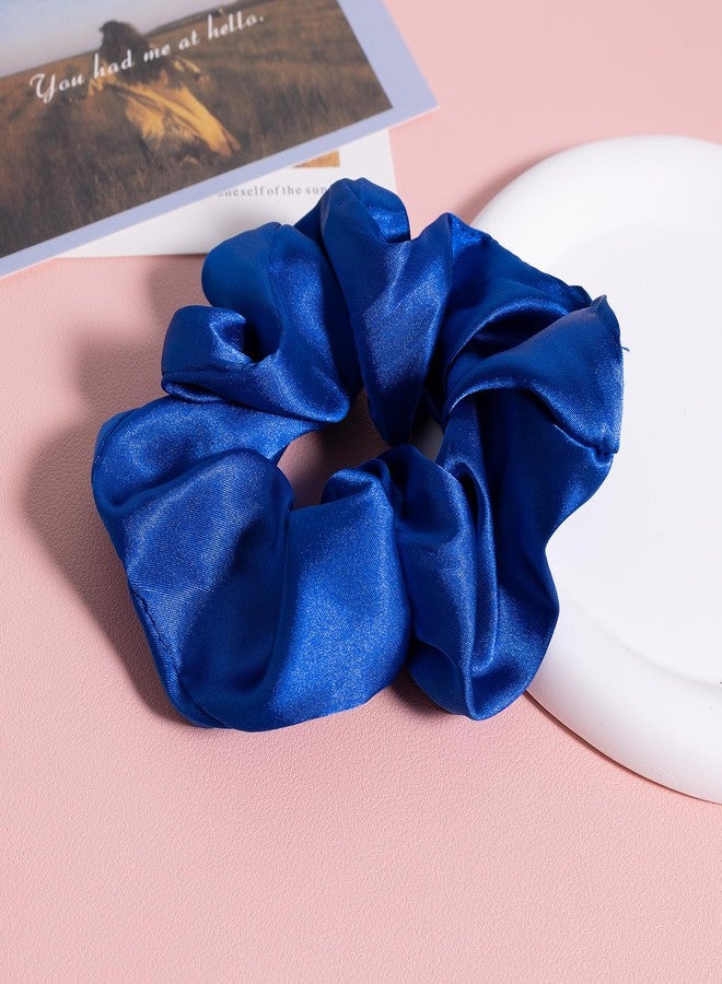 KCHIES Silk Hair Scrunchies Red Blue Mulberry Silky Scrunchy Large for Women Girls Curly Thick Fine Hair Tie Sleep Elastic Band Ponytail Holder 90s Accessory Valentines Xmas Gift - Image 4