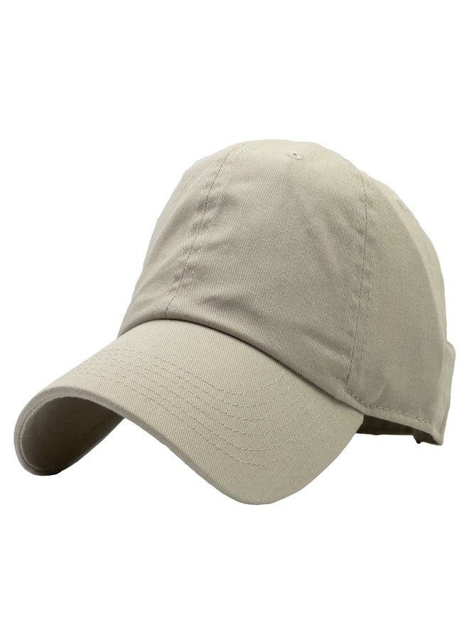 Utmost Unisex Classic Low Profile Cotton Baseball Cap Plain Blank Camoflauge Soft Unconstructed Adjustable Size Dad Hat (Putty), Putty, One size - Image 1