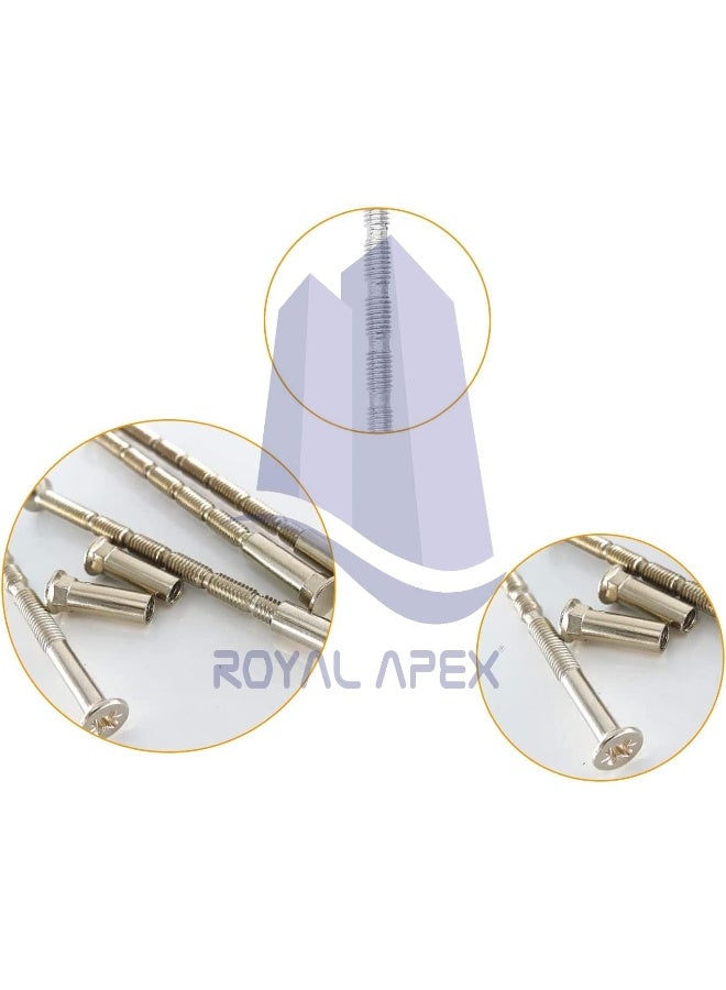 Royal Apex 10 Pieces Universal M4 Screws Connecting Bolts And Sleeves For Door Handle - Image 3