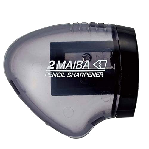 Kutsuwa STAD Dual Blade Pencil Sharpener, Transparent Black (RS021BK) - Image 2