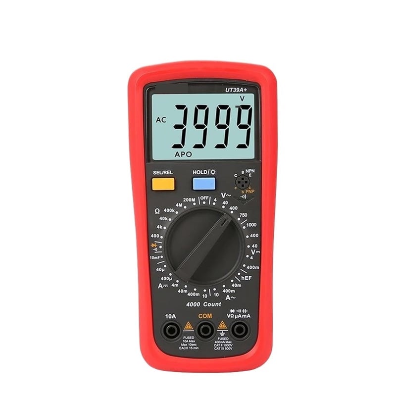 1pc UT39A+ UT39C+ UT39E+ Plus Multimeter Digital Ammeter Voltmeter AC/DC Current Electrician Tester Multi Meter(UT39C Plus) - Image 1