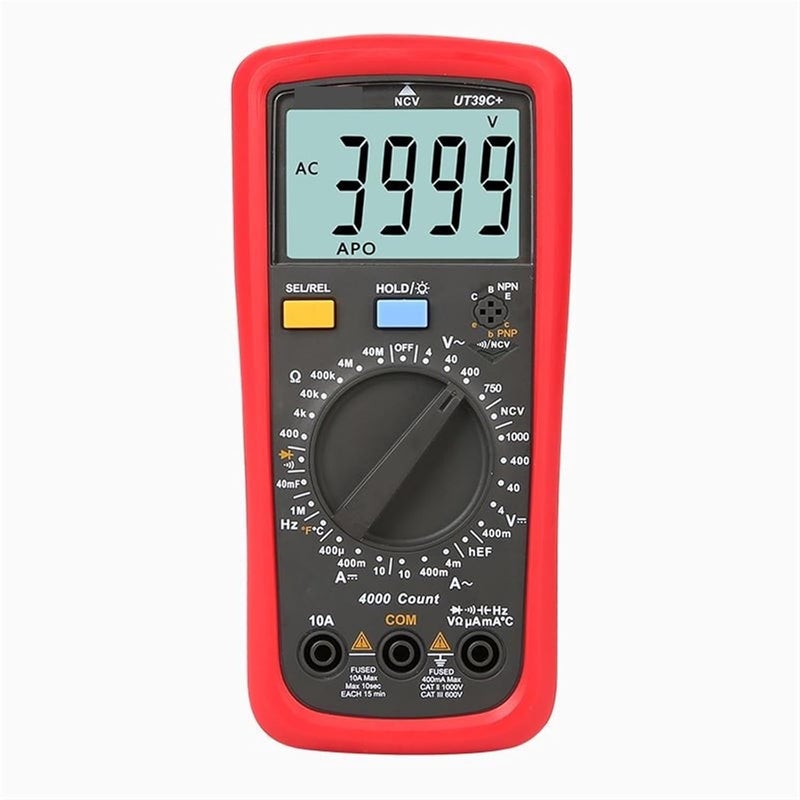 1pc UT39A+ UT39C+ UT39E+ Plus Multimeter Digital Ammeter Voltmeter AC/DC Current Electrician Tester Multi Meter(UT39C Plus) - Image 2