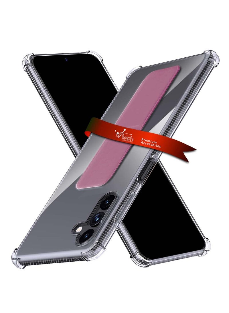 Wtech Samsung Galaxy A26 5G 2025 TPU Hand Grip Air Pillow Case Cover - Pink - Image 1