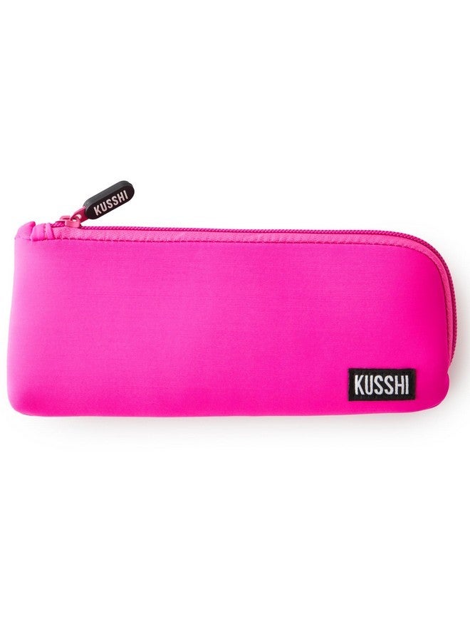 KUSSHI Neoprene Zipper Makeup Brush Pouch And Travel Pencil Case For Beauty Tools, Pencils, Brushes & Small Accessories - Makeup Brush Bag Pouch For Organization And Travel Items - Image 1