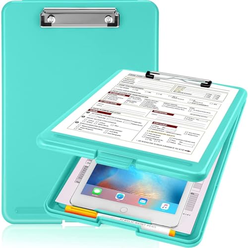 oddpod™ Praise A4 Clip Pad/Clipboard with Storage Case for Paper and Document Storage 83002 (Aqua) - Image 1