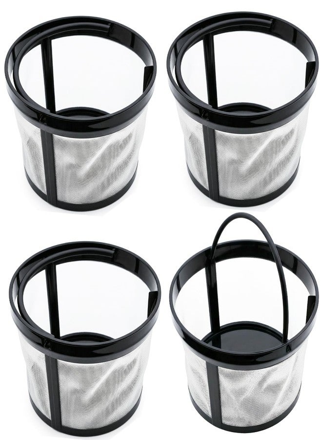 Heran 4 Pack Reusable Coffee Filter Basket with Handle Compatible with Mr. Coffee 4-5 Cup Coffee Makers Universal Replacement Nylon Mesh Filters for Most Coffeemakers and Brewers - Image 1