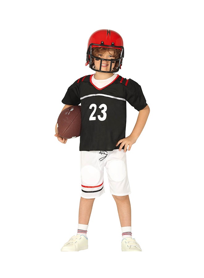 Fiestas Guirca Child Quarterback Costume,5-6 Years. Costume includes: T-shirt with Shoulder Pads, Trousers 