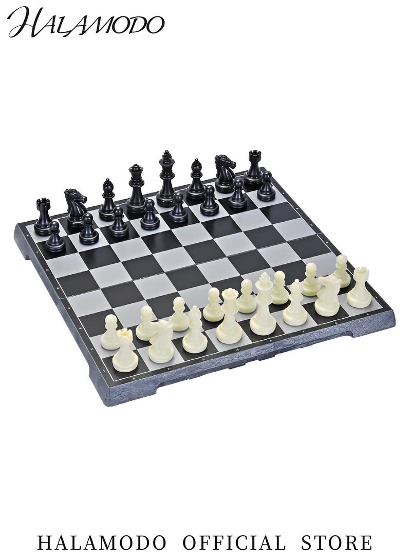 HALAMODO Chess Sets Travel Board Games Magnetic Travel Chess Set with Folding Board & Instructions Teen Gifts Family Board Games Educational Toys for Beginner & Kids & Adults 7.87 Inch - Image 2