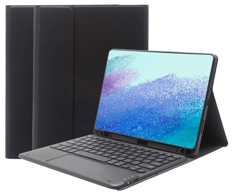 Keyboard Case for Xiaomi Pad 6 / Pad 6 Pro 11 Inch 2023 Tablet, Slim PU Stand Cover with Magnetically Detachable Wireless Bluetooth Keyboard - Image 1