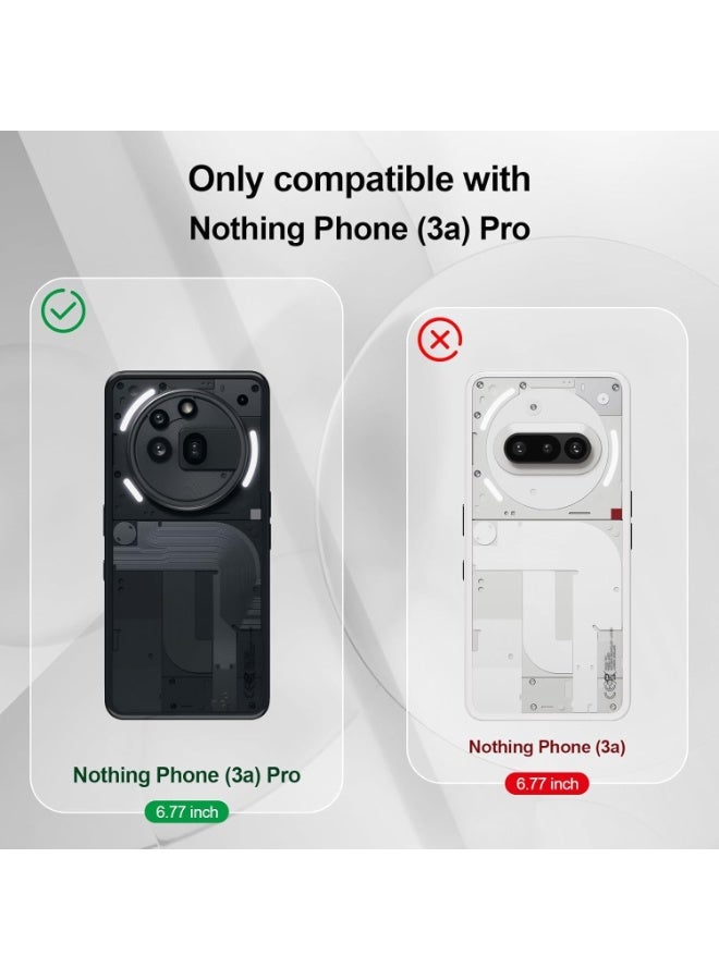 Muzz غطاء خلفي لهاتف Nothing (3a) Pro | سيليكون مرن غير لامع | حماية من نتوء الكاميرا | غطاء خلفي مطاطي مضاد للصدمات من جميع الجوانب لهاتف Nothing (3a) Pro باللون الأسود - Image 3