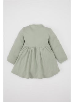 DeFacto Babygirl Regular Fit Bike Neck Long Sleeve Knitted Dress  - Image 5