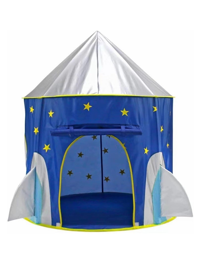 Gonice Kid Play Tent Baby Playpen, Foldable Baby Kids Playpen Activity Center Room, Baby Furniture Play Yard with Basketball Hoop, Sturdy Playpen with Anti-Slip Base (Blue)  - Image 2