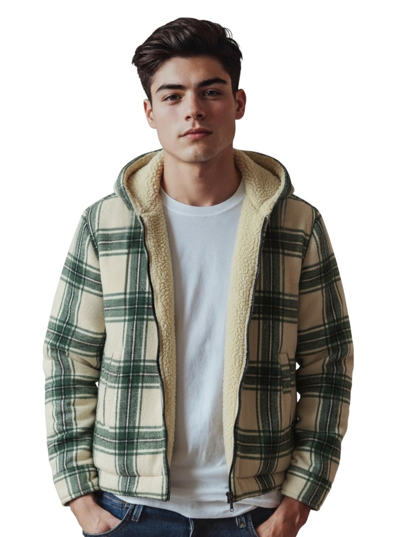 WHITE RABBIT Padded Long Sleeves Zipper Hooded Jacket - Image 1