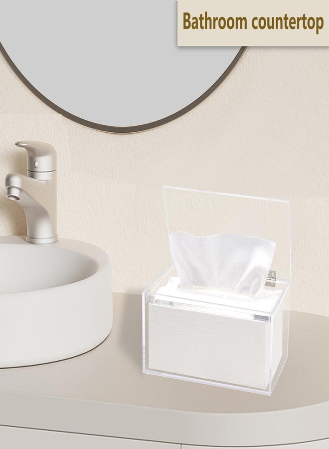 DELIPPLY Wipes Holder Container Refillable, Acrylic Dispenser Box for Disposable Wipes, Rectangle Disposable Face Towels, Clear - Image 4