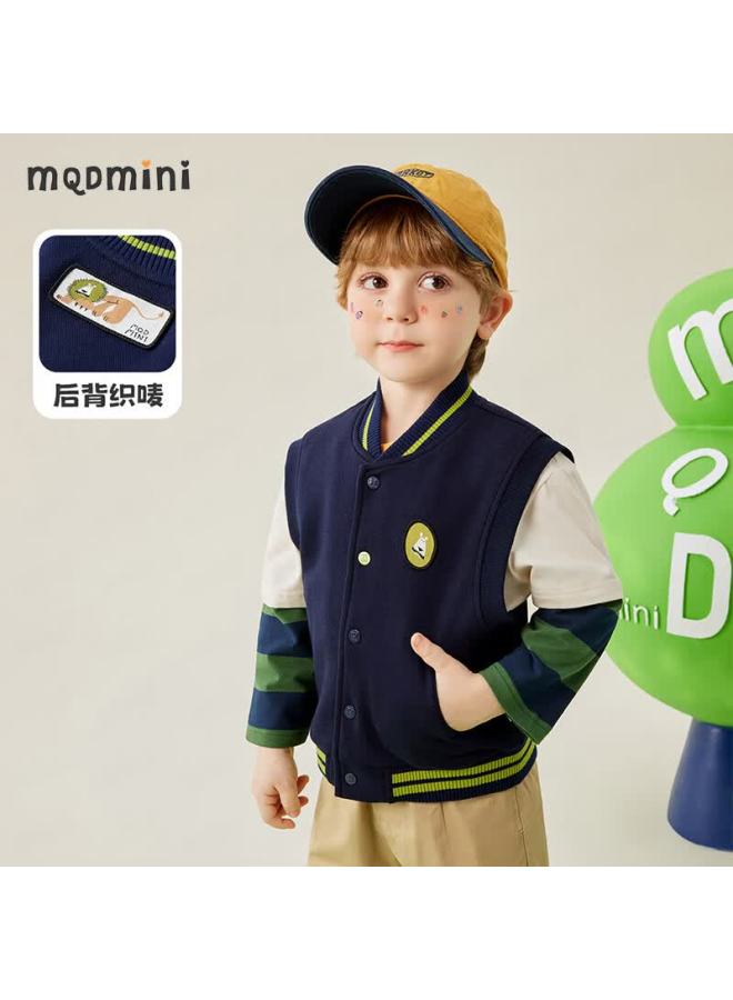 Mqdmini Boys' Spring Vest Children's Waistcoat Baby Versatile Lion Vest - Image 1