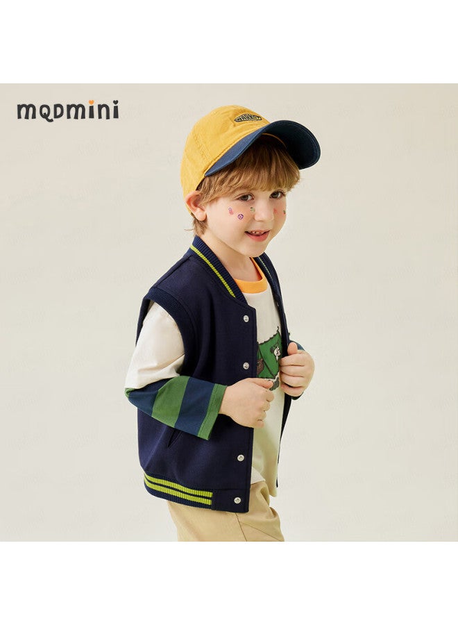 Mqdmini Boys' Spring Vest Children's Waistcoat Baby Versatile Lion Vest - Image 2