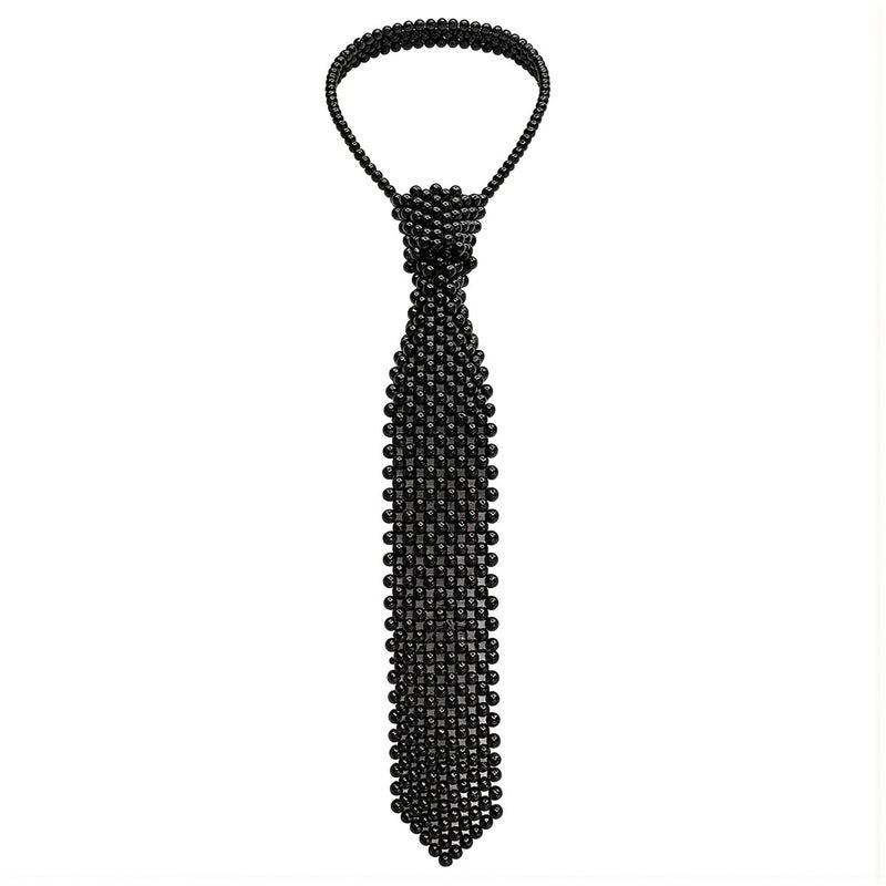Multi Match Compatibility Pearl Beaded Tie Fits Shirt Dress Blouse Sweater Tops - Image 1