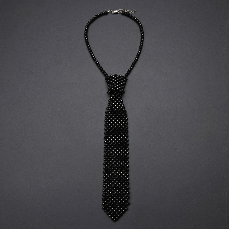 Multi Match Compatibility Pearl Beaded Tie Fits Shirt Dress Blouse Sweater Tops - Image 3