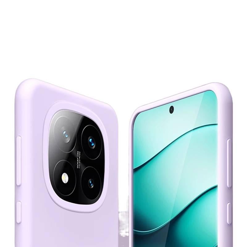 LS غطاء واقي، أخضر، مقاوم للصدمات لـ Redmi Note 14، حماية من السقوط، سيليكون سائل من السيليكون باللون الأخضر باللون الأحمر - Image 2