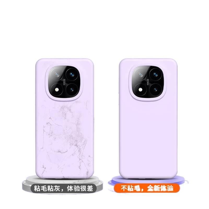 LS غطاء واقي، أخضر، مقاوم للصدمات لـ Redmi Note 14، حماية من السقوط، سيليكون سائل من السيليكون باللون الأخضر باللون الأحمر - Image 3