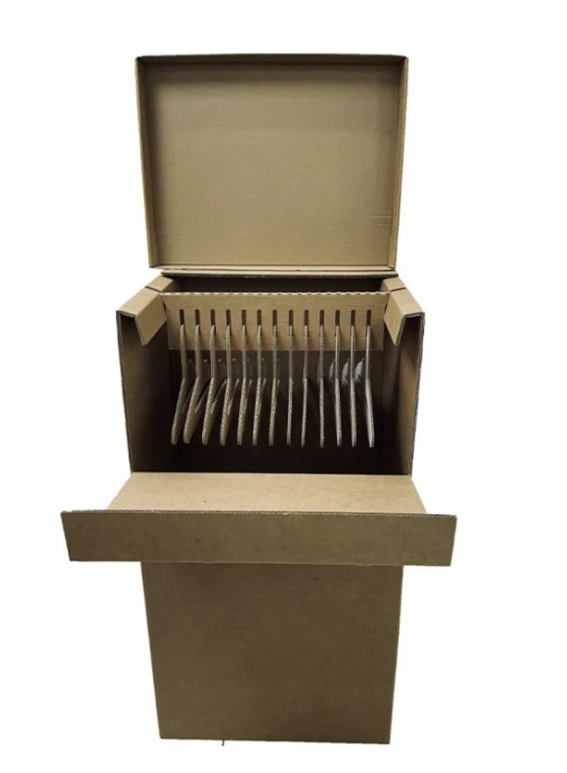 Generic Empty Cardboard Wardrobe With 20 Hangers For Shifting Purposes - Image 2