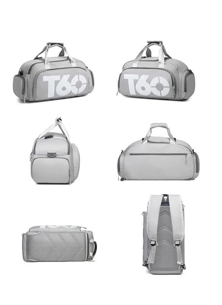 QSHOP - ®T60 Creative 6 Zipper Zoomable Shoulder Bag Handbag Backpack with Shoe Compartment Waterproof for Men Women Travel Gym Bag - Image 1
