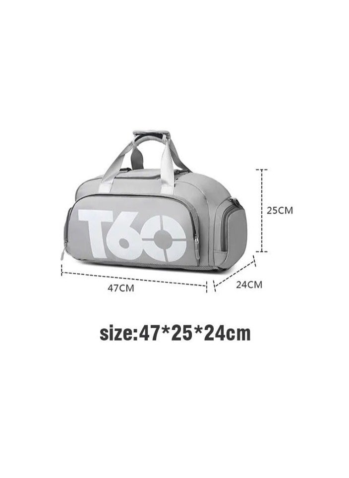 QSHOP - ®T60 Creative 6 Zipper Zoomable Shoulder Bag Handbag Backpack with Shoe Compartment Waterproof for Men Women Travel Gym Bag - Image 1