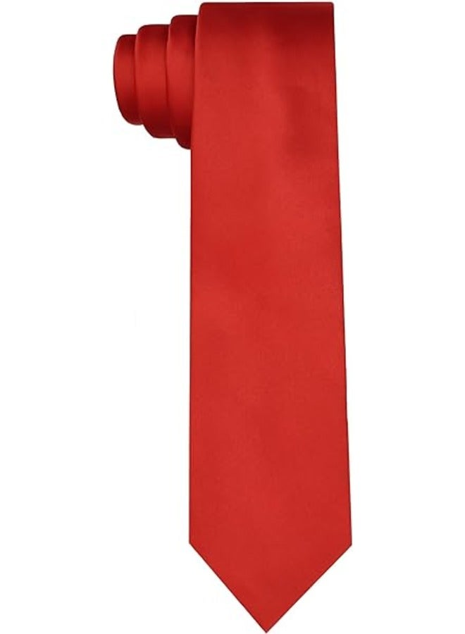 كينج مان ربطة عنق رسمية سادة للرجال - ربطة عنق سادة - ربطة عنق للقميص والبدلة - Image 1