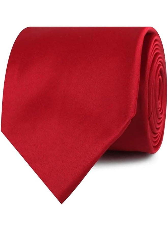 كينج مان ربطة عنق رسمية سادة للرجال - ربطة عنق سادة - ربطة عنق للقميص والبدلة - Image 4