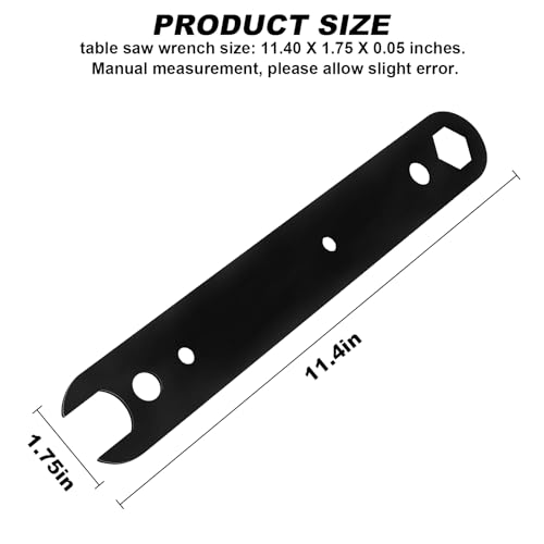 VIDABTE N506977 Table Saw Wrench for DeWalt DWE7490X DWE7485 DWE7491RS DWE7499GD Type 1 & Type 2, Compatible With Dewalt Table Saw Accessories (2 pcs) - Image 3
