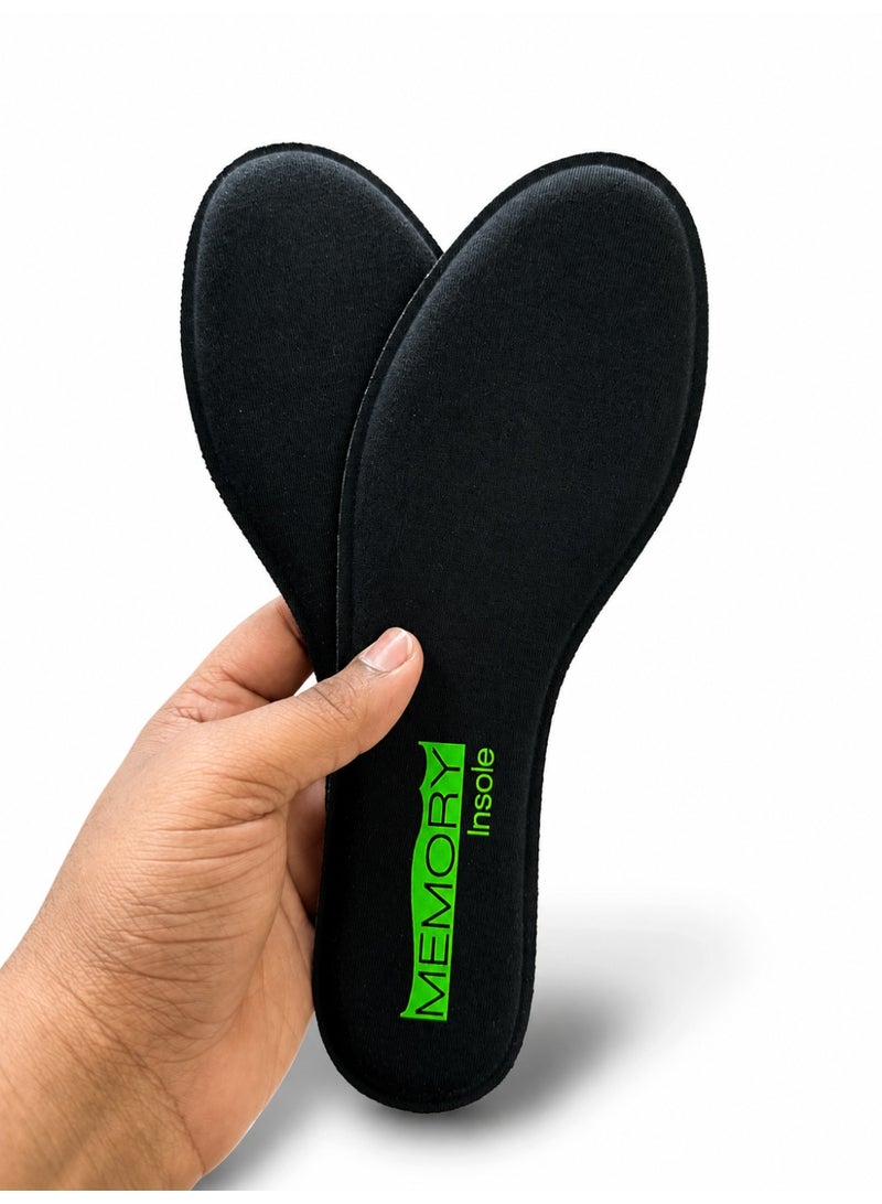 نعل داخلي للمشي من رغوة الذاكرة (Memory Foam)، حشوات أحذية ناعمة ومريحة للرجال والنساء، ممتص للصدمات، يوفر الراحة طوال اليوم ودعماً جيداً للقدم مع تهوية، مقاس أوروبي ثابت 40، زوج واحد. - Image 5