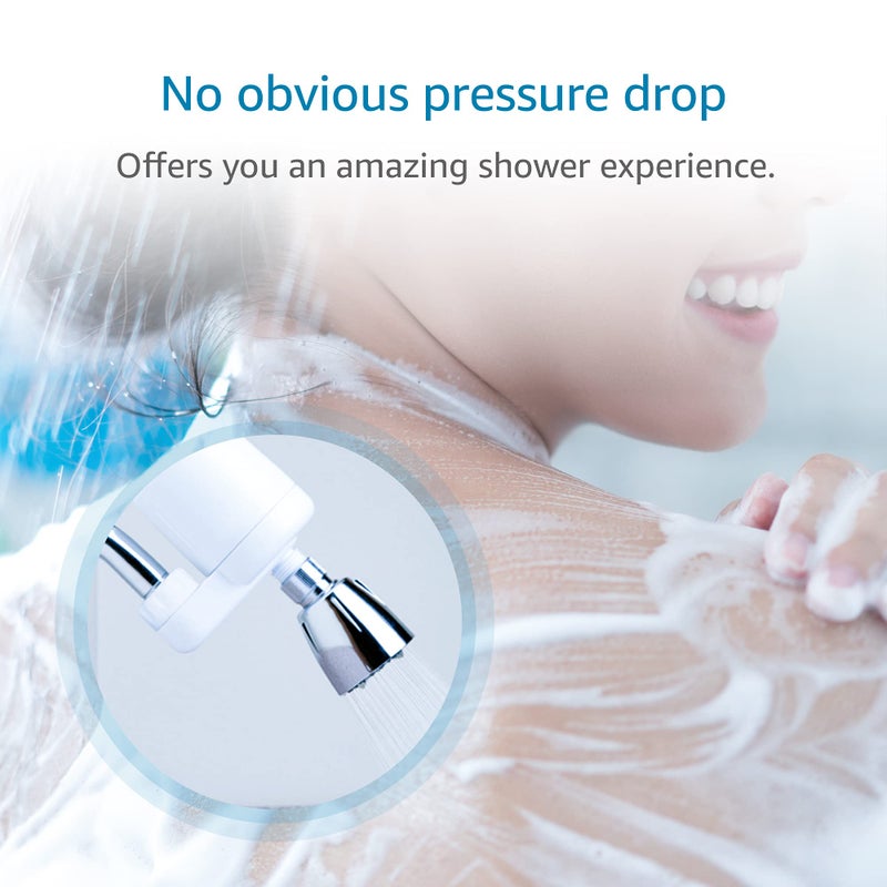 AquaCrest AQUA CREST FXSCH Shower Filter Replacement for GE®, Every 6 Months, White - Image 2